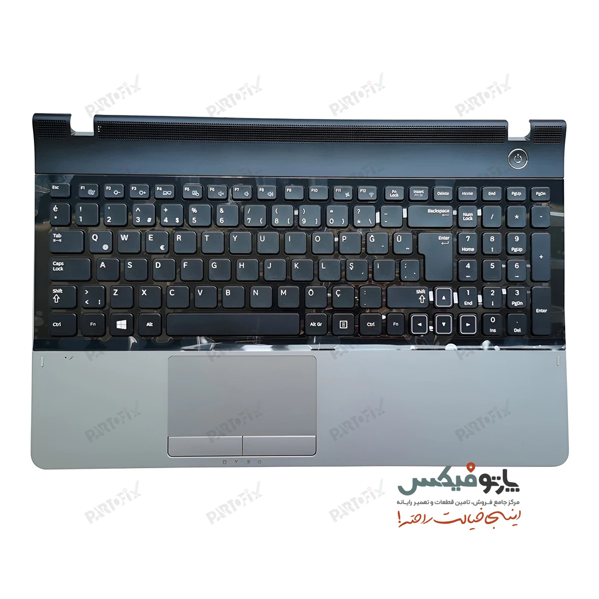 قاب و کیبورد (C+K) لپ تاپ سامسونگ NP300E5A نقره ای